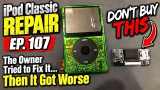 iPod Classic Repair Ep. 107: DIY Repair Disaster! Motherboard & Hard Drive Replacement